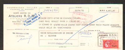 VERDUN (55) PRECISION MECHANICS / GEARS ''ATELIERS R.D.M.'' Milking in 1970
