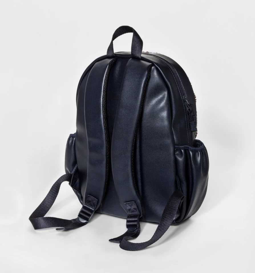 Mochila para mujer Mossimo Buffalo-Check imitación piel azul marino/ceja NUEVA Foto 3 de 4