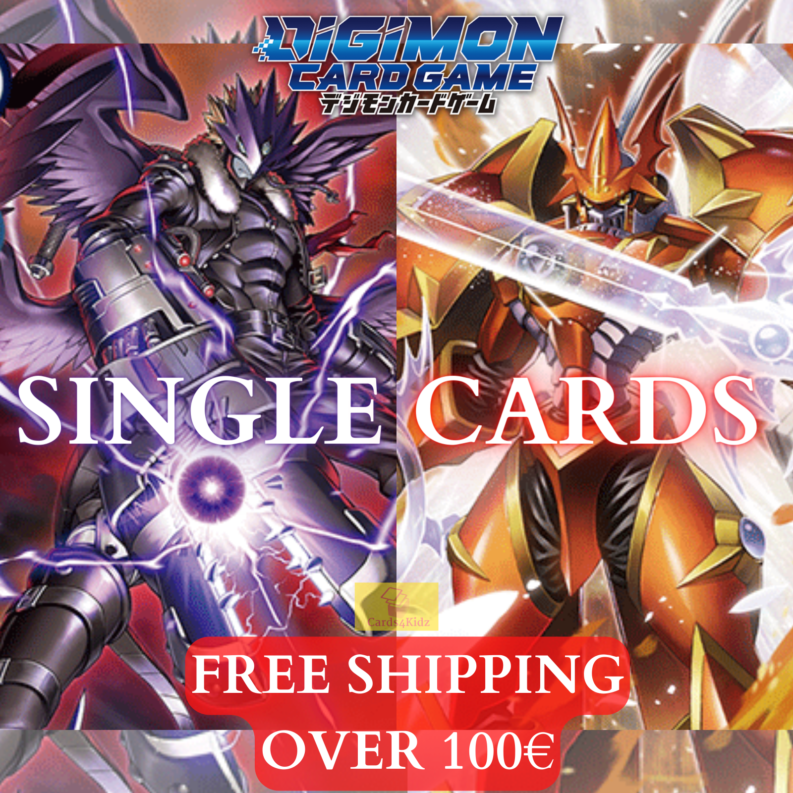 x4 Ryo Akiyama EX2-062 R Playset Digimon TCG Digital Hazard