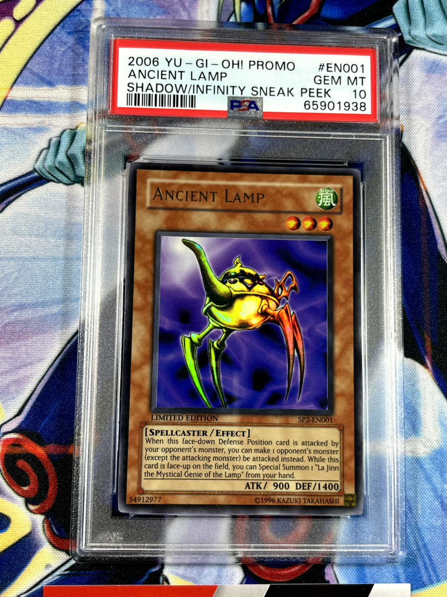 Yugioh Ancient Lamp SP2-EN001 PSA 10 Ultra Rare Sneak Peek