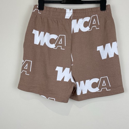 Asos Sweat Shorts Beige Cotton Jersey Beach Holiday Elastic Waist Women Size 10 - Picture 5 of 11