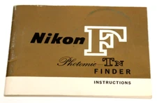 NIKON F PHOTOMIC TN FINDER INSTRUCTION MANUAL-GENUINE AND VINTAGE