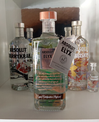 Absolut Vodka Elyx 1000ml - full & sealed +TAG! - Version 1 - #V1 - From 2011