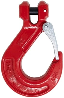 LIFTINGEAR Clevis Latch Hook For Chain Sling Rated Grade 80, 12.5tonne-8tonne, 7mm-20mm