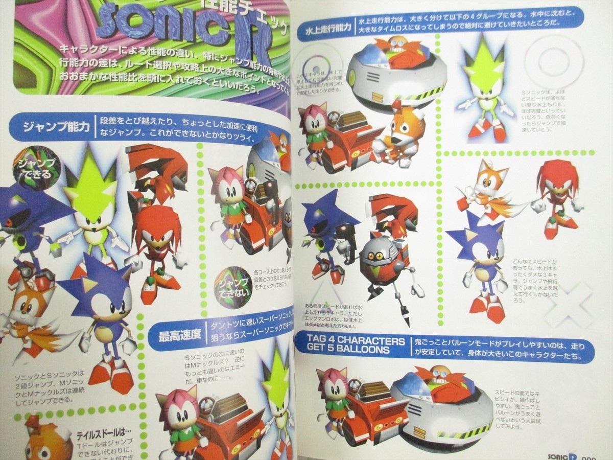 SONIC R Official Guide Sega Saturn 1997 Book Japan Vtg SB69 | eBay