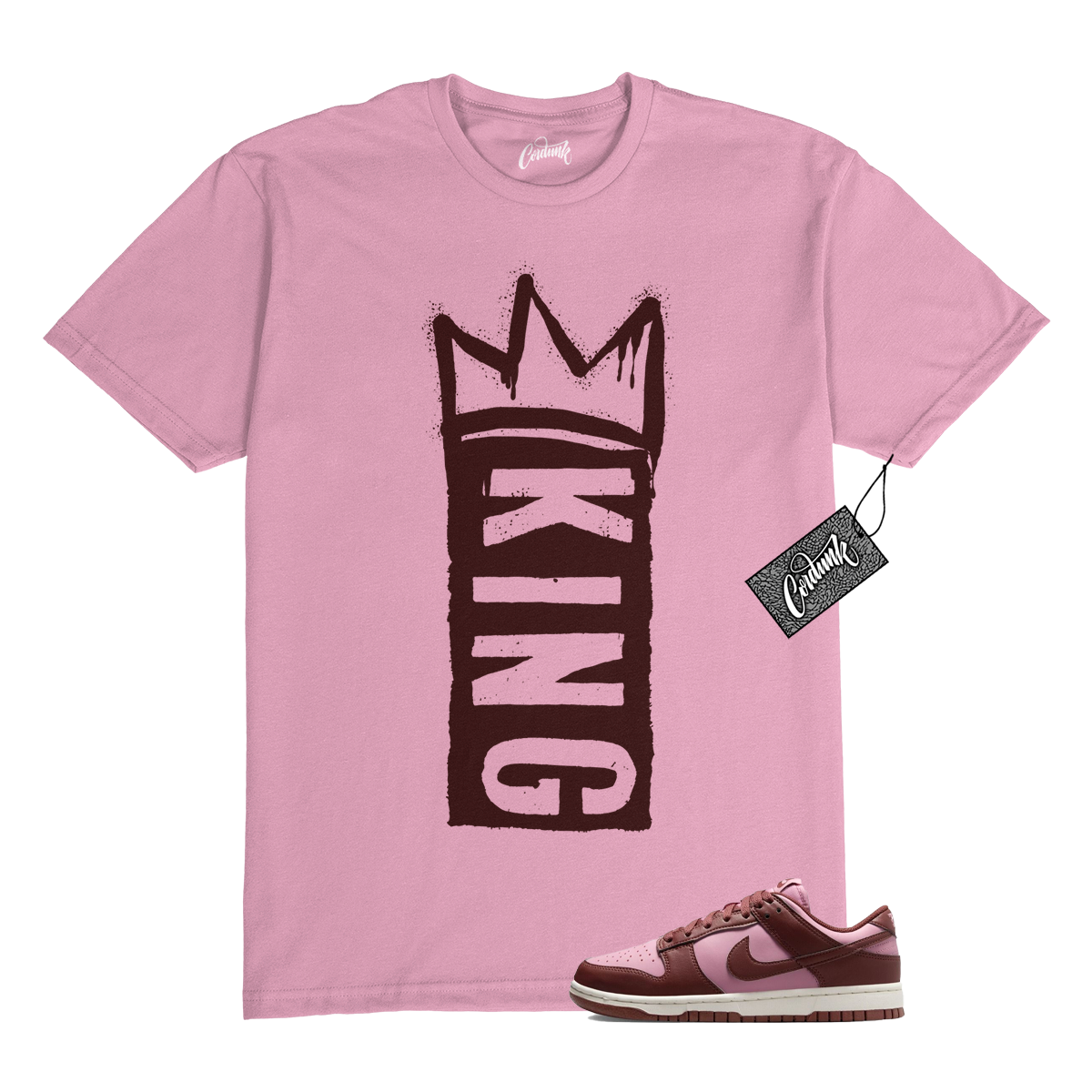 T shirt Dunk Dark Pony Elemental rosa bassa Next Nature abbinata K1
