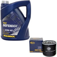 MotoröL Set 10W-40 5 Liter + ÖLfilter SM 158 FüR Lancia Lybra Thesis