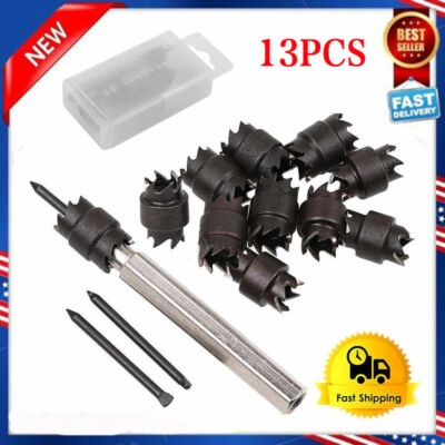 13pcs Double Sided 3/8'' Rotary Spot Weld Cutter Remover Drill Bits Cut Welds Kit