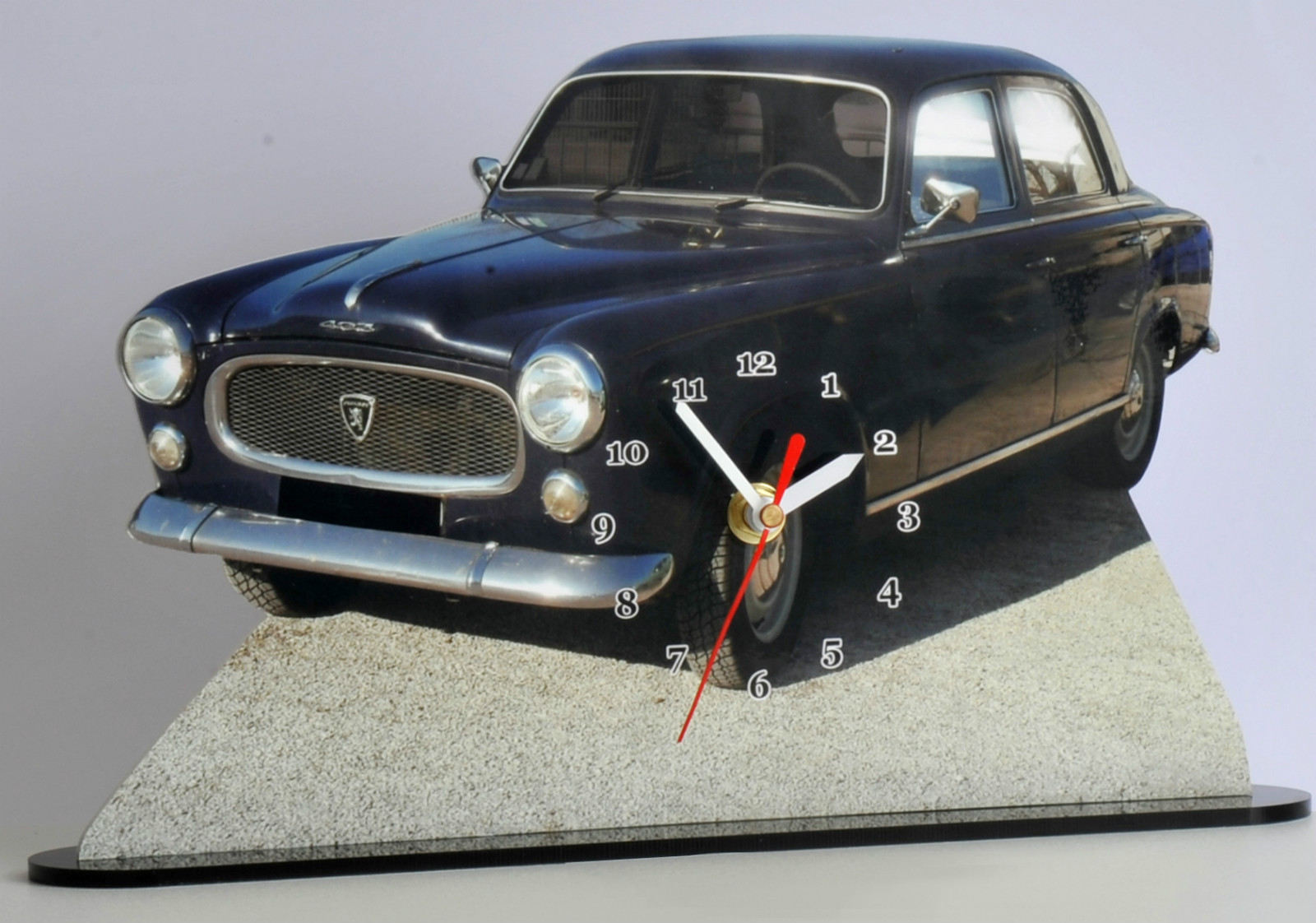 Peugeot 403 horloge miniature de bureau déco rétro vintage de salon