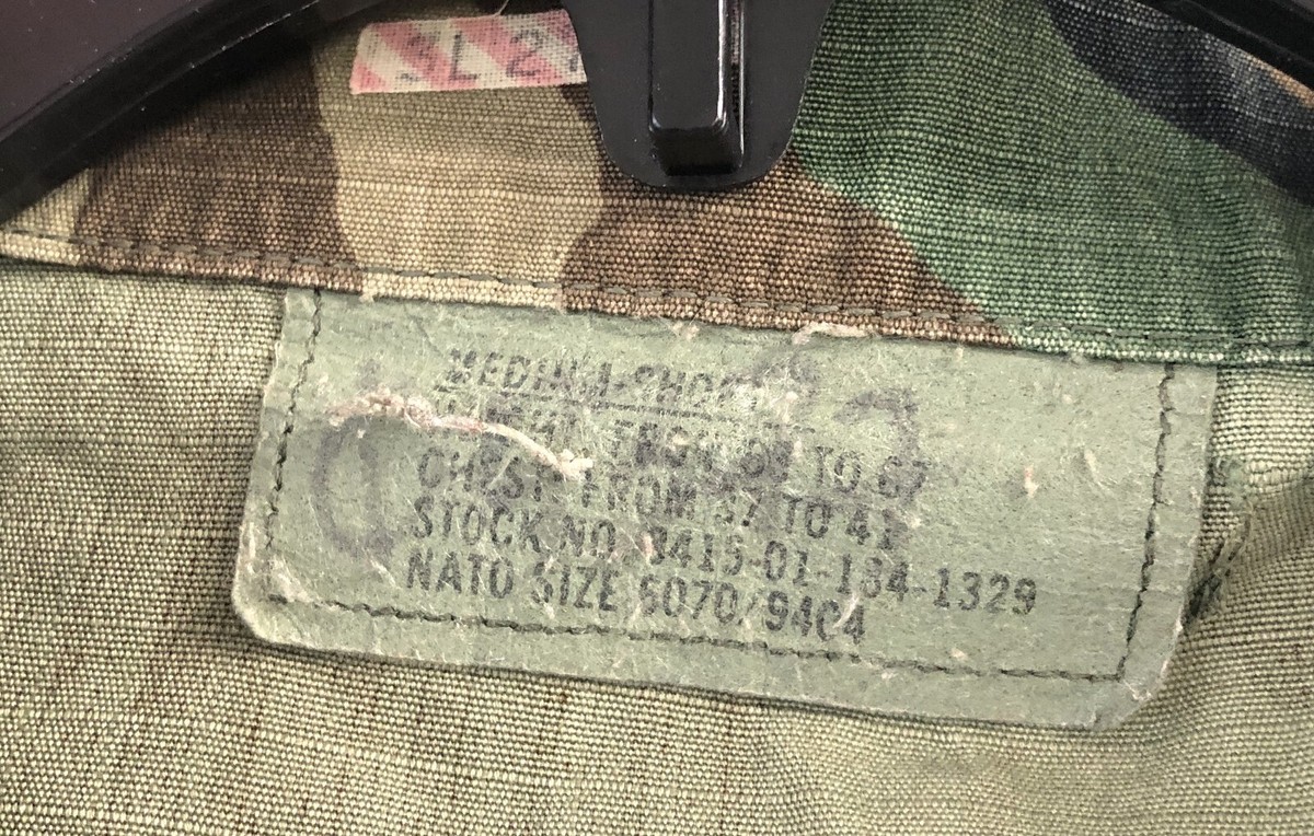 M81 Woodland BDU Jacket US Military Surplus - Medium Short Size