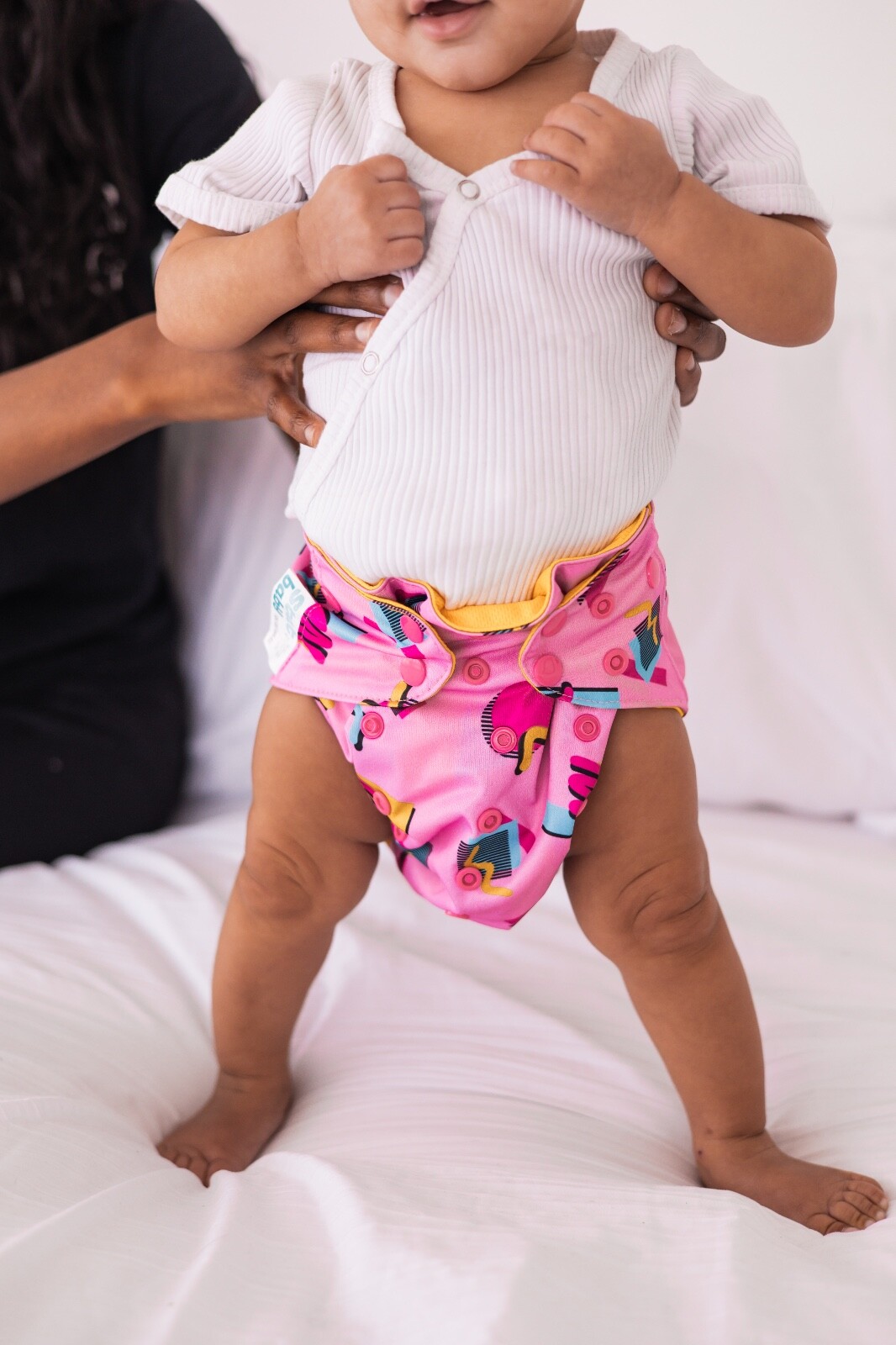 Retro Print Cloth Diapers -  Saved by the Pink 90's - NEW!