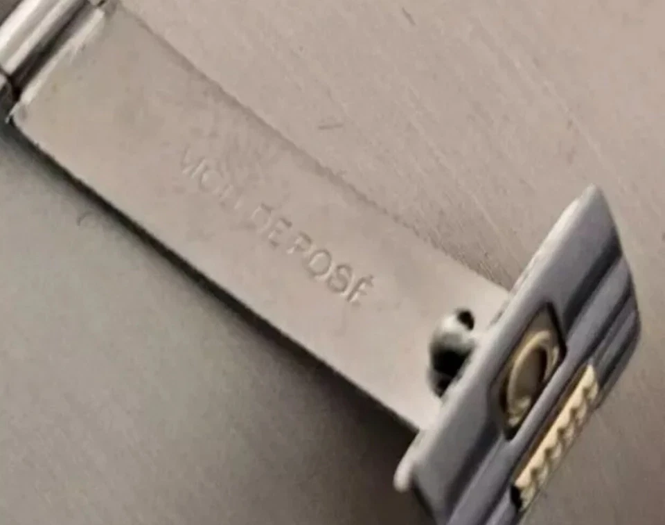 Подлинная пряжка Omega 1427/100 из нержавеющей стали и чистого золота подлинная  - Изображение 3 из 4