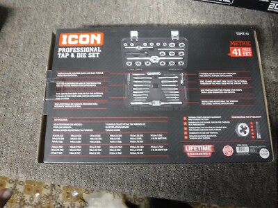 ICON TDMT-41 Professional Tap & Die Set - Metric 41 Piece (59159