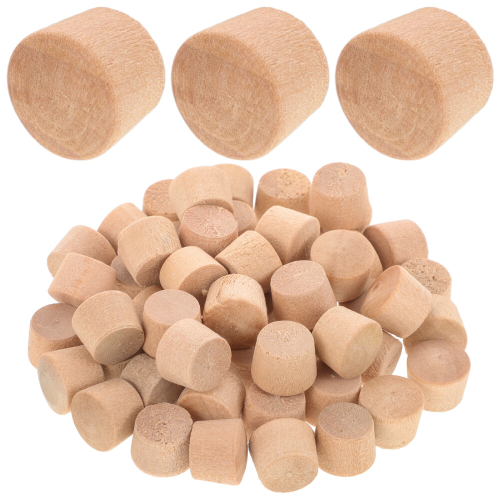 50Pcs Wood Plugs for Screw Holes Woodworking Wooden Plugs Wooden Hole
