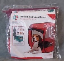 Sportpet Pop-Open Travel Dog Kennel Medium Red New in the Package