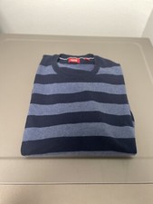Izod Sweater Mens XL Blue Navy Stripes Preppy VGC