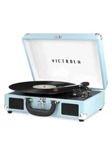 Victrola Bluetooth Suitcase Record Player Turntable Turquoise (VSC-550BT-TRQ)LN™