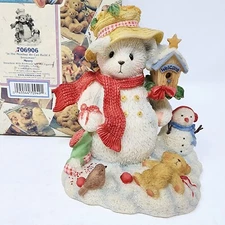 Cherished Teddies MERRY "In The Meadow We Can Build A Snowman" Figurine #706906