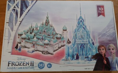 Disney Frozen II 3D Puzzle: Arendelle Castle &  Elsa's Ice Castle 343 pcs NEW