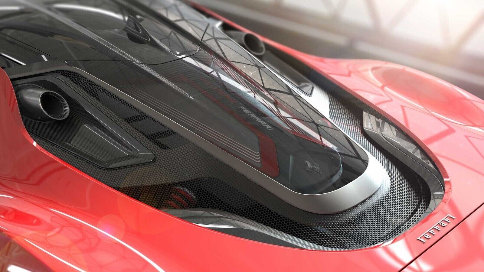 FERRARI Race Car Racing Hypercar Concept Red Custom Built LARGE 1:12SCALE MODEL