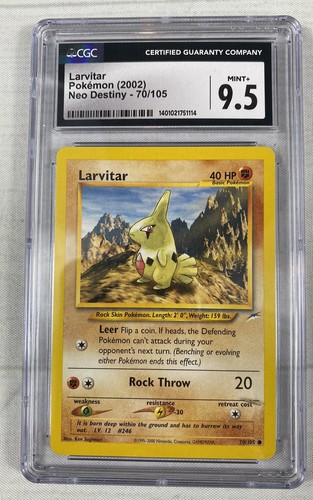 Larvitar (Unlimited) graded CGC 9.5 for sale on eBay