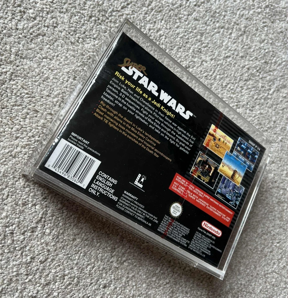 Super Star Wars - SNES - Nintendo - New and sealed + Arcylic Display Case - Image 2 of 4