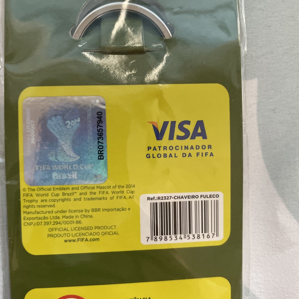 激レア！2014 FIFA World Cup Brazil キーホルダー 2014 FIFA World Cup Brazil keychain key ring chain RARE emblem