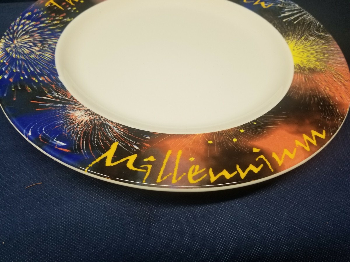 2000年限定 THE Millennium PLate Royal Worcester Millennium 2000 Large Plate 12