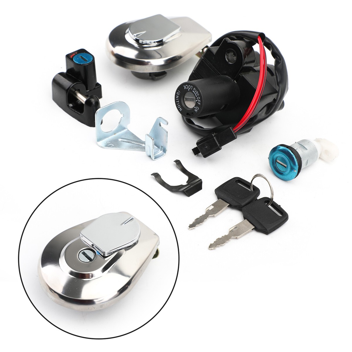Ignition Key Switch Lock Set Fit Honda CB750 Nighthawk 1991