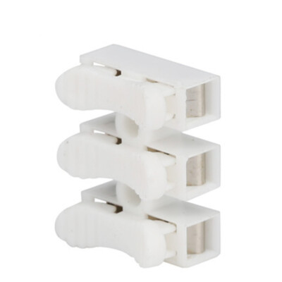 50Pcs LED Push Type Fast   Terminal Wire Connector CH-3 #E2