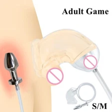 Metal Plugs Enema Cleansing Penis Binding Male Chastity Dilator Prostate Delay