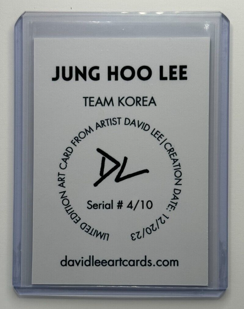 Carte De Baseball Coréenne SCC 2023 – Jung Hoo Lee Autographiée – KIWOOM HEROS – Grade 10
