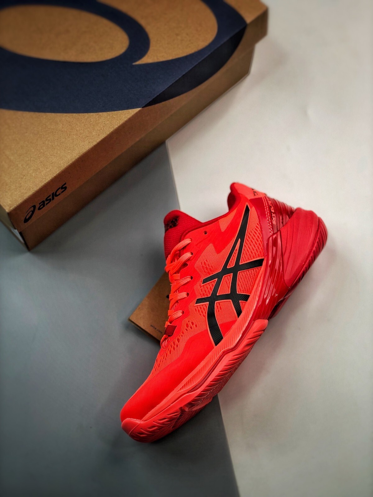 (DS)MENS SIZE Asics SKY ELITE FF 2 Tokyo orange men's volleyball
