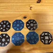 GCOCL Stamping Nail Art Image Plate Series Lot Of Seven. NEW Very Pretty