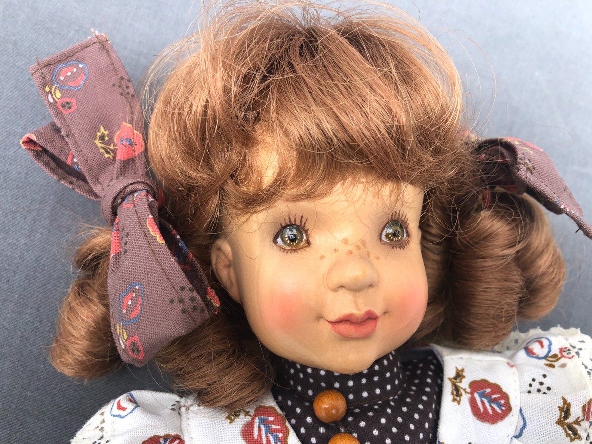 14” Anri Sarah Kay Hand Carved Wood Doll Articulated #210 Jennifer