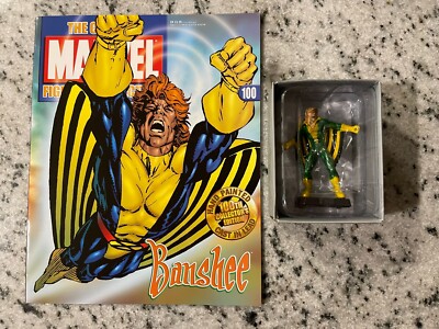 Banshee Eaglemoss Lead Figure # 100 With Magazine Marvel Figurine Collection