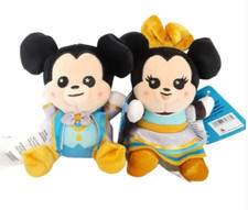 New Disney Parks Wishables 50th Anniversary Series Mickey  Minnie 5" Plush Set