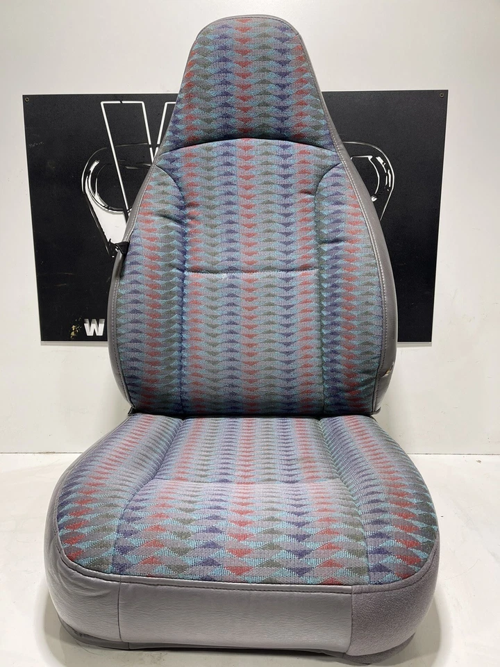 Front Driver Passenger Rear Seats Seat MIST GRAY SET OEM 97-02 Jeep Wrangler TJ - Image 2 of 4