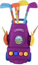 Toddler Golf Set -Golf Clubs 6 Balls 4 Golf Sticks, 2 Practice Holes Putting Mat