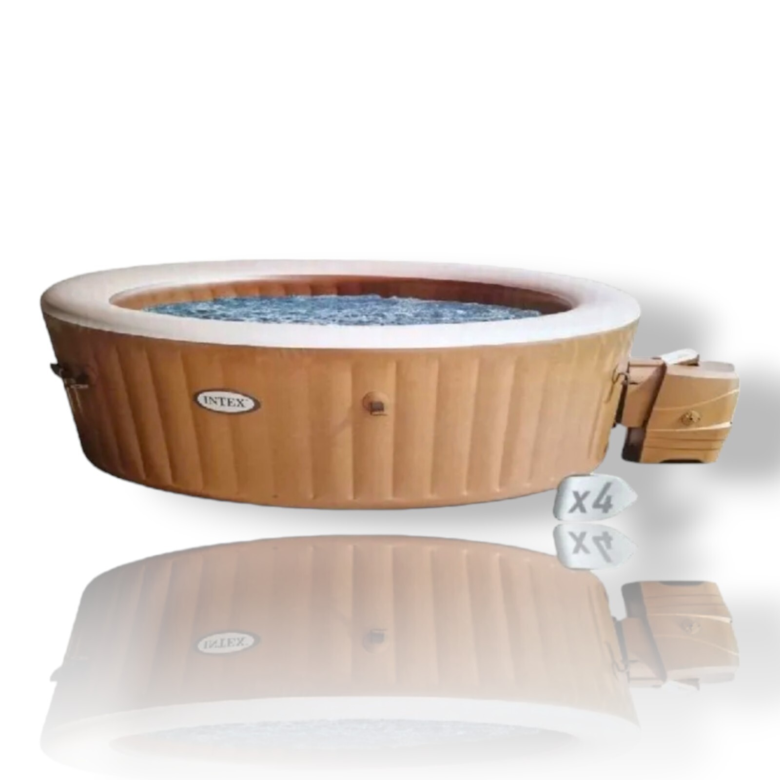 Intex 28428 Bubble Massage Pure Spa Aufblasbarer Whirlpool 