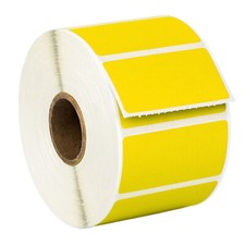 ZEBRA 2 x1 COLOR Direct Thermal Labels YELLOW - 10 Rolls of 1300 GX420t LP2824