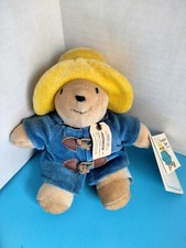 Paddington Bear 8 Inch Stuffed Animal Toy Blue Coat Yellow Hat Eden 32820 w/Tag