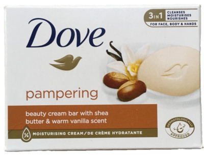 Dove Seife Pampering beauty cream bar with Shea Butter & warm vanilla scent 90g