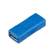 Blue 1x USB 3.0 Type A Female to Female Adapter Coupler Gender Changer Connector