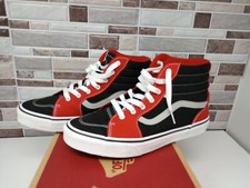 Vans Filmore Hi High Top Red, Black, White Youth Sz. 6 Pre Owned