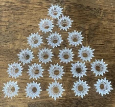 20 Vintage Clear Atomic Starburst Light Reflector Covers Plastic Christmas