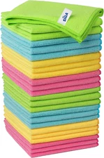 MR.SIGA Microfiber Cleaning Cloth, Pack of 24, Size:12.6" X 12.6"