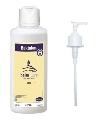 BODE-CHEMIE HAMBURG Bode Baktolan balm pure Pflegebalsam (1 x 350 ml + 1 x Dosierpumpe)