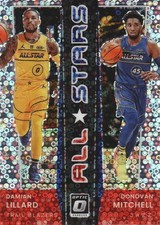 2021-22 Donruss Optic All-Stars Holo Fast Break Damian Lillard Donovan Mitchell