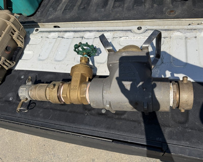 Fire hydrant meter w/gate valve